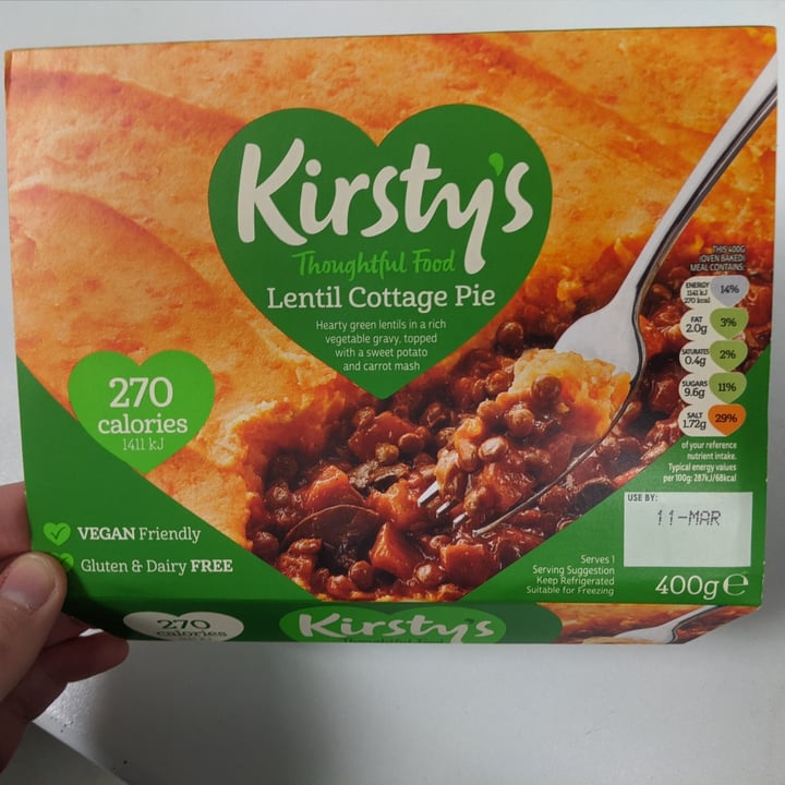 photo of Kirsty’s Lentil cottage pie with sweet potato mash shared by @gabbi95 on  29 Jan 2021 - review
