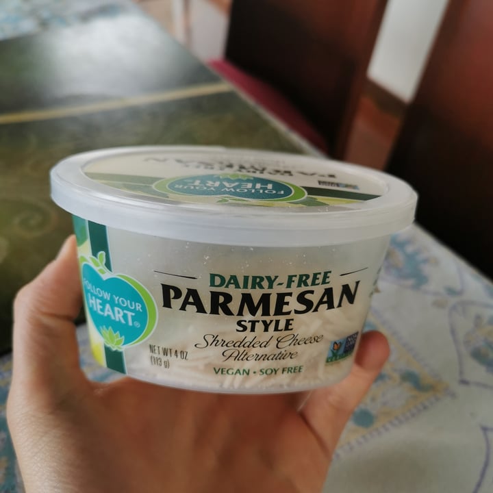photo of Follow Your Heart Dairy-Free Parmesan Shredded shared by @jalvarez87 on  29 Jun 2021 - review