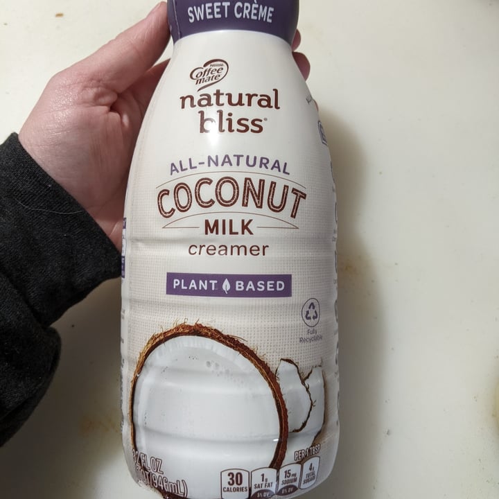 photo of Coffeemate Bliss Coconut Sweet Crème shared by @caseyveganforlife on  08 Jan 2022 - review