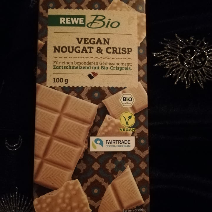 photo of Rewe Bio Vegan Nougat & Crisp shared by @tihcrown on  15 Jan 2021 - review