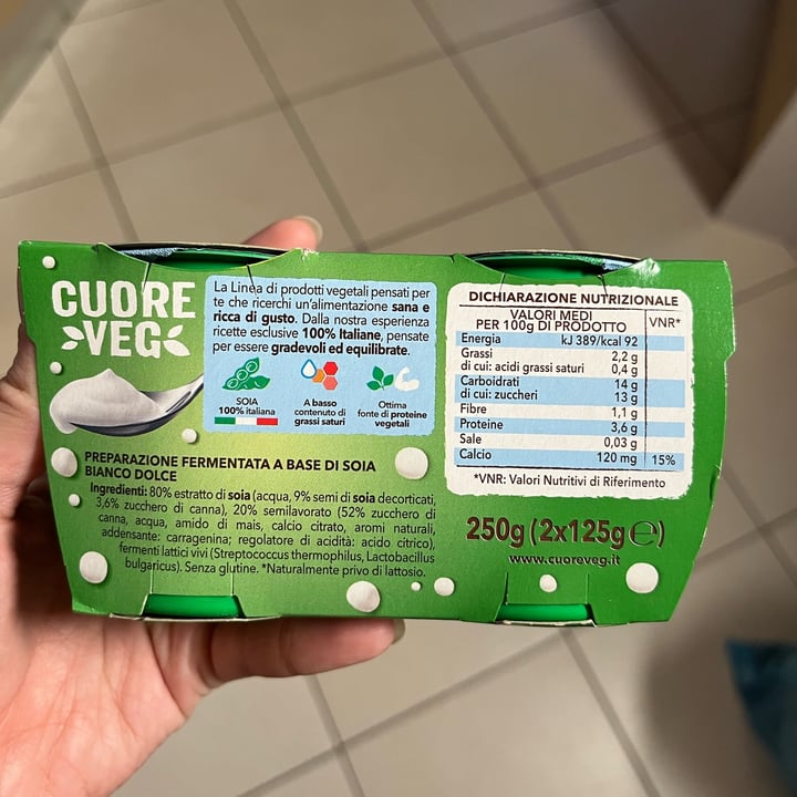 review photo of Cuore veg Yogurt bianco dolce shared by @gaiacc on 06 Apr 2022 - review