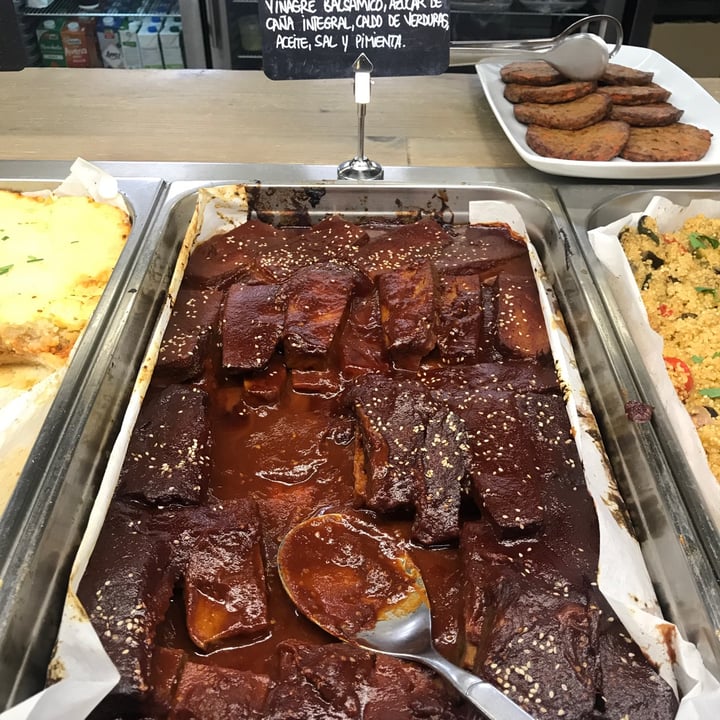 review photo of OBBIO Supermercat Ecològic Falsa Costillas De Seitan Y Salsa Barbacoa shared by @lapetitenoune on 07 Nov 2020 - review