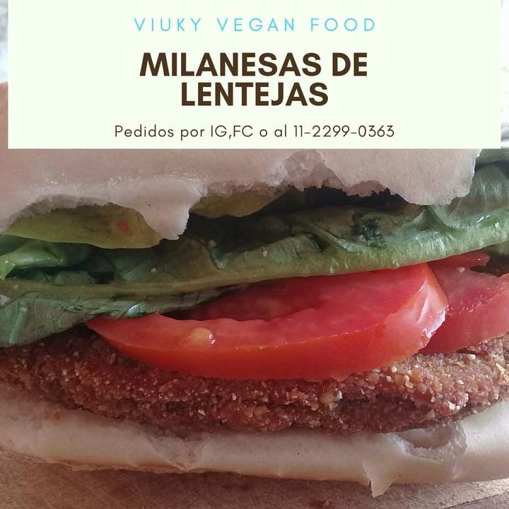 photo of Viuky Vegan Food Milanesas de lentejas shared by @viukyveganfood on  12 Aug 2020 - review