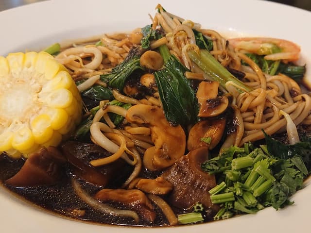 Photo of the dish “Olive Mushroom Noodles”