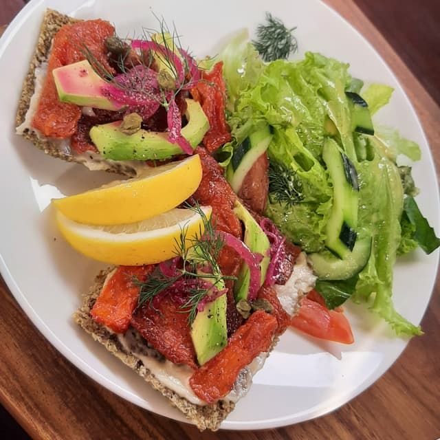 Photo of the dish “Norwegian-Style GRAVLAX open sandwich”