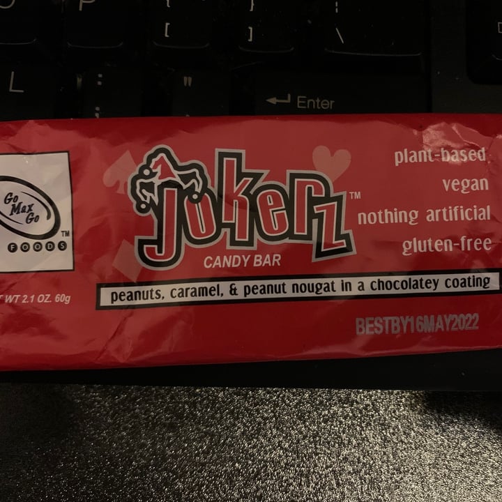 photo of Go Max Go Foods Jokerz (Candy Bar) shared by @gemcityvegan on  09 Mar 2021 - review