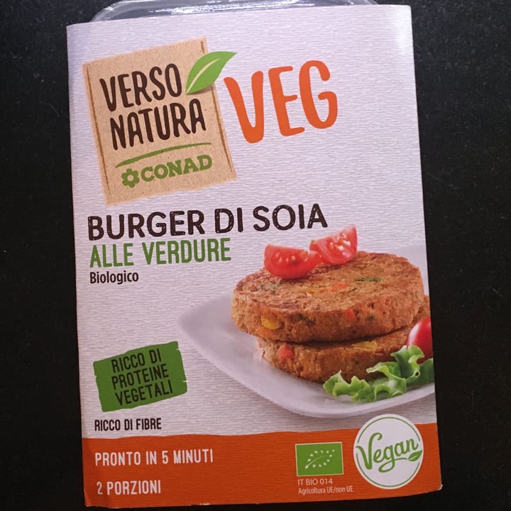 photo of Verso Natura Conad Veg Burger Di Soia alle Verdure shared by @pdc on  22 Mar 2022 - review