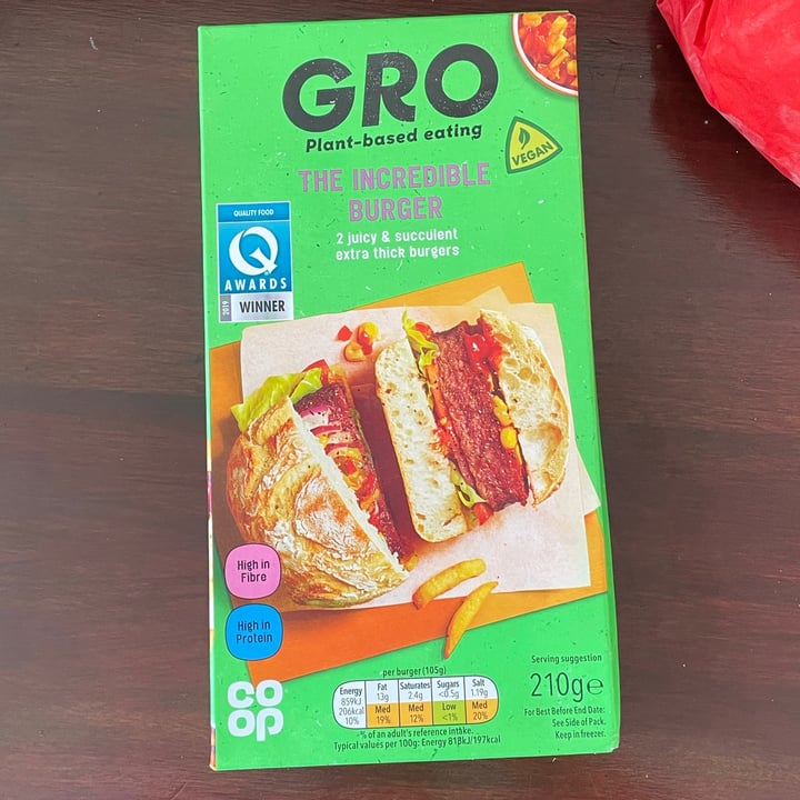 photo of GRO The Incredible Burger shared by @eamonn on  31 May 2021 - review