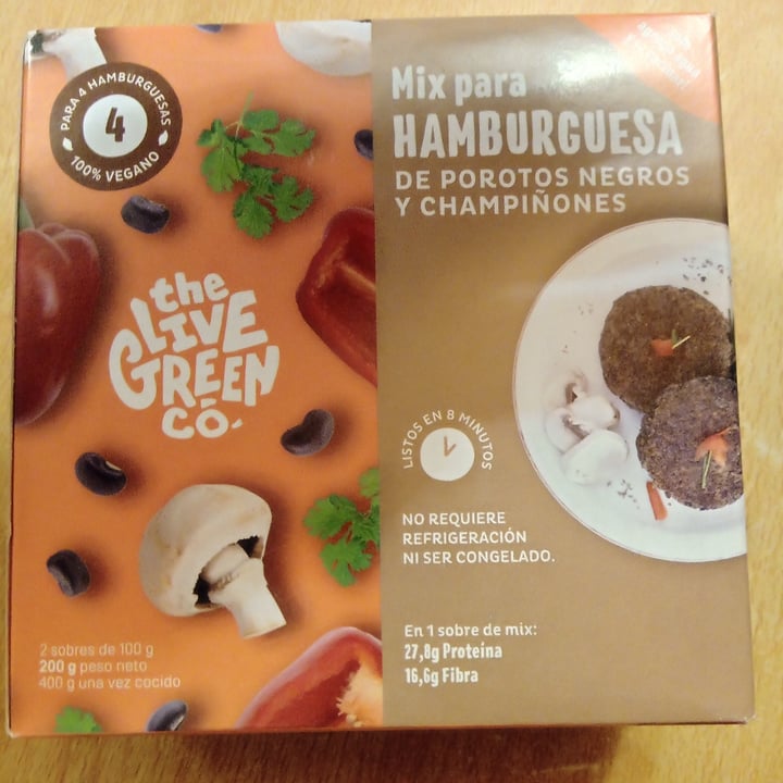 photo of The Live Green Co Mix para Hamburguesas de Porotos Negros Champignones shared by @kirara152 on  01 Apr 2021 - review