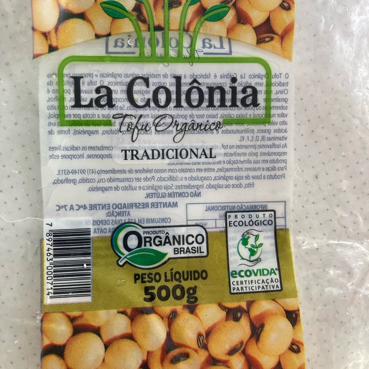 photo of Lá colônia alimentos Tofu shared by @nanamoreira on  28 Apr 2022 - review