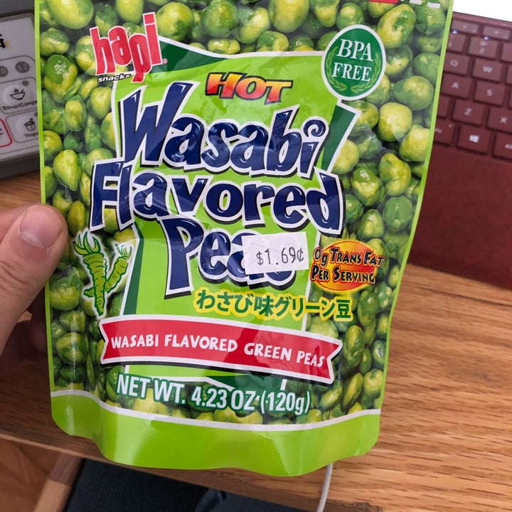 photo of Hapi snacks Wasabi flavored peas shared by @adalea on  15 Nov 2021 - review