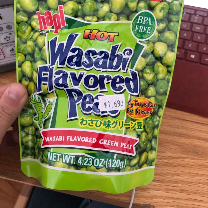 review photo of Hapi snacks Wasabi flavored peas shared by @adalea on 15 Nov 2021 - review