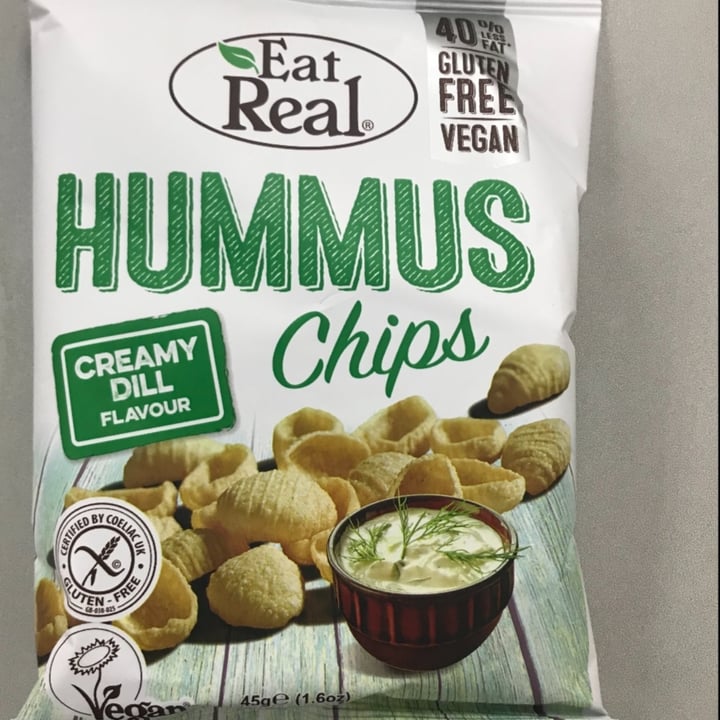 photo of Eat Real Creamy dill hummus chips shared by @bevegg on  09 Dec 2021 - review