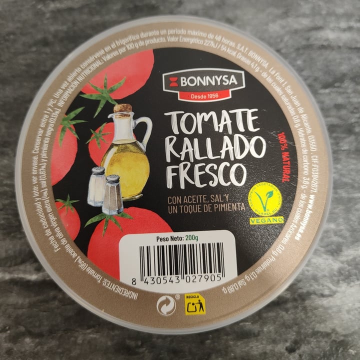 photo of Bonnysa Tomate rallado fresco shared by @4abunnieslola on  01 Mar 2022 - review