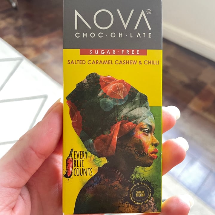 photo of NOVA Salted Caramel Cashew & Chili shared by @gdemeillon on  26 Jul 2021 - review