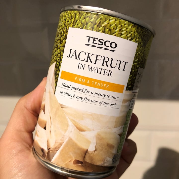 photo of Tesco Tesco Jackfruit in water shared by @jamesallnutt on  04 Oct 2020 - review