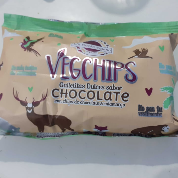 photo of Un Rincón Vegano Vegchips Galletitas Dulces sabor Chocolate shared by @lunallena on  08 Jun 2020 - review