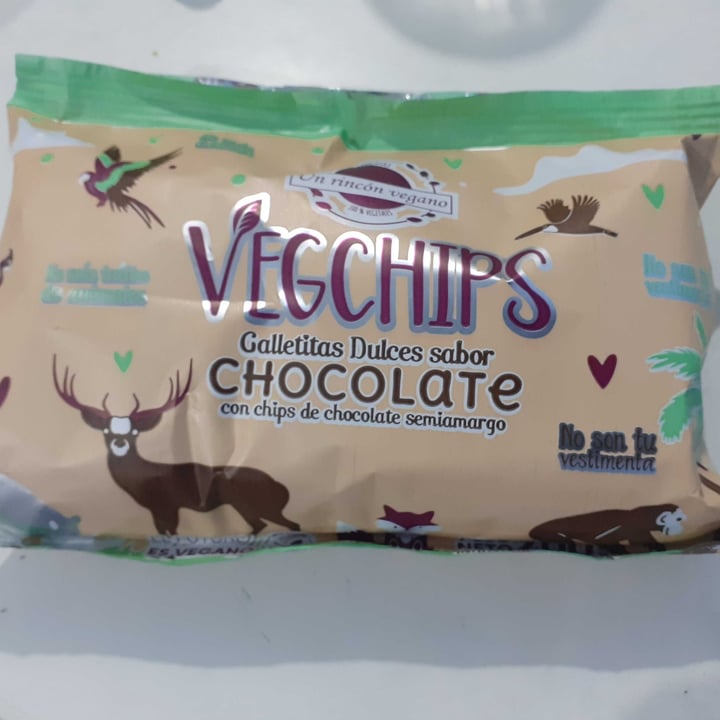 review photo of Un Rincón Vegano Vegchips Galletitas Dulces sabor Chocolate shared by @lunallena on 08 Jun 2020 - review