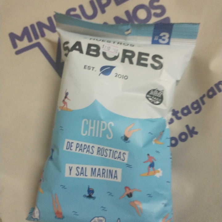 photo of Nuestros Sabores Chips de papas rústicas y sal marina shared by @sebastianherviboro on  21 Jun 2021 - review