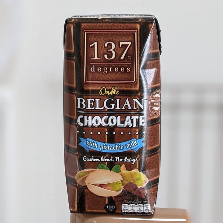 photo of 137 degrees Double Belgian Chocolate with Pistachio Milk shared by @izumi on  16 Feb 2021 - review