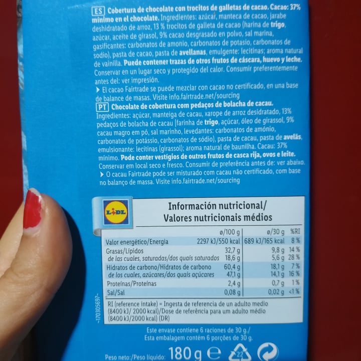 photo of Fin Carré Vegan Chocolate Cookies shared by @ornitorrincavegana on  16 Dec 2022 - review