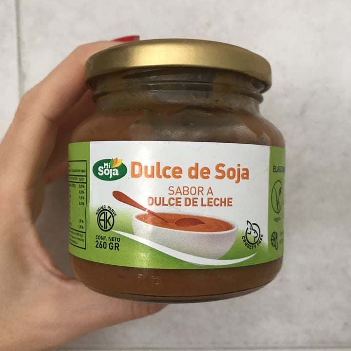 photo of Mi Soja Dulce de Soja sabor a Dulce de Leche shared by @lolasatnam on  04 Apr 2021 - review