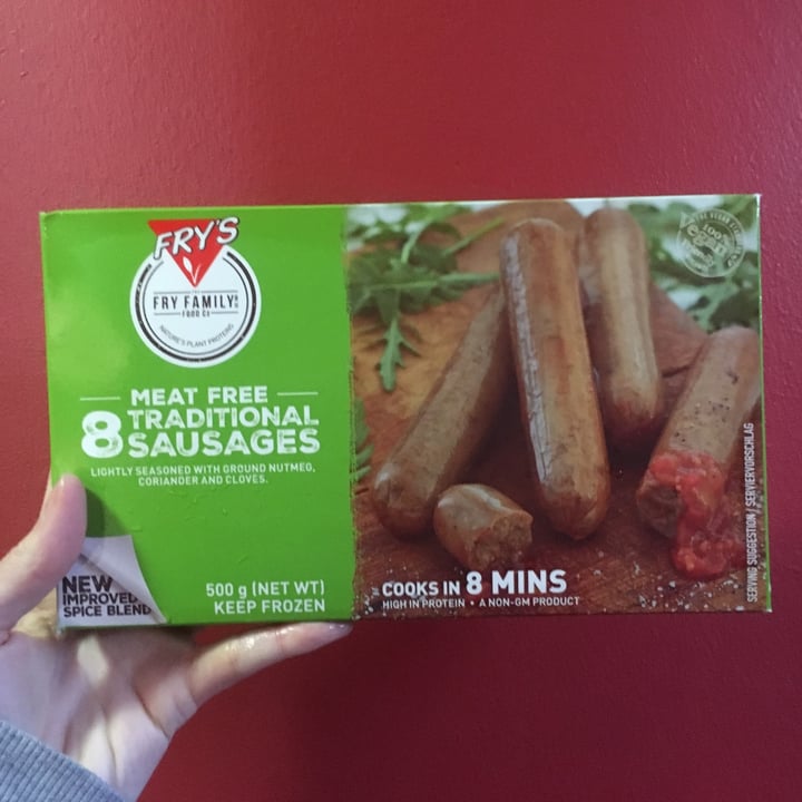 review photo of Fry's Family Food Meat Free Traditional Sausages shared by @veggiestephie on 28 Dec 2020 - review