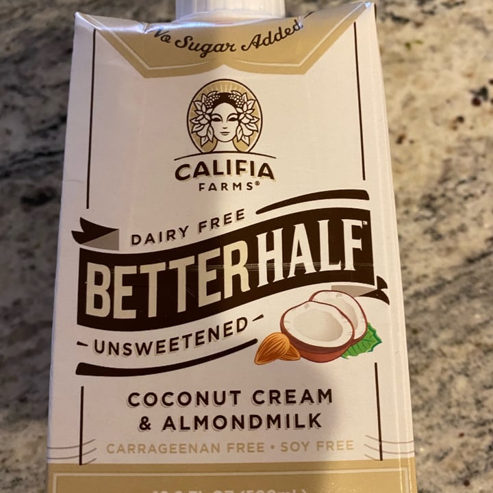 review photo of Califia Farms Better Half Unsweetened Coconut Cream and Almondmilk shared by @clamastra on 11 Mar 2022 - review
