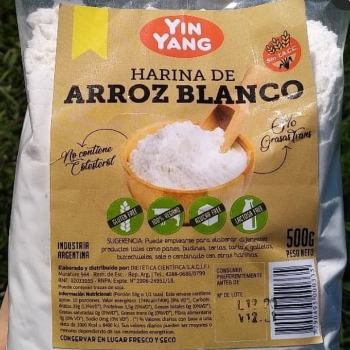 photo of Yin Yang Harina de Arroz Blanco shared by @veganaconestilo on  15 May 2021 - review