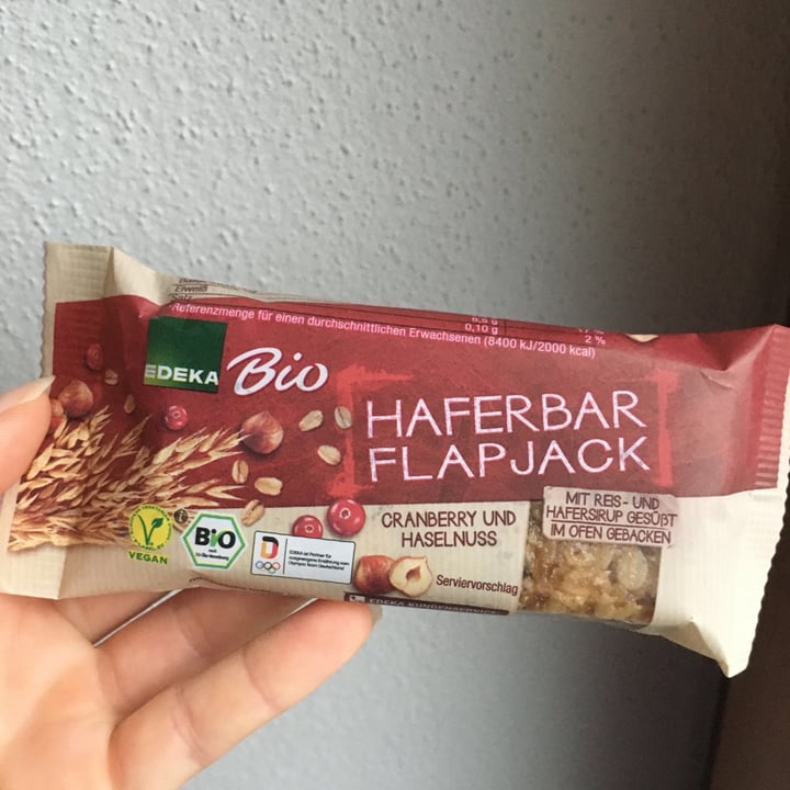 photo of Edeka Bio Haferbar Flapjack shared by @blueberrypancake on  04 Jan 2021 - review