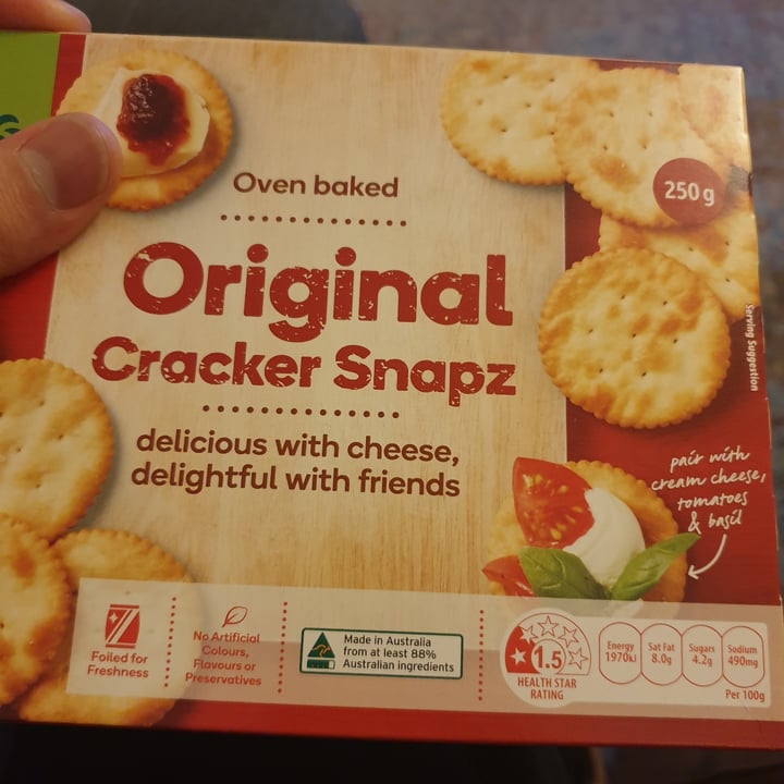 photo of Woolworths (Australia) Woolworths original cracker snapz shared by @oskarvin on  05 Sep 2021 - review