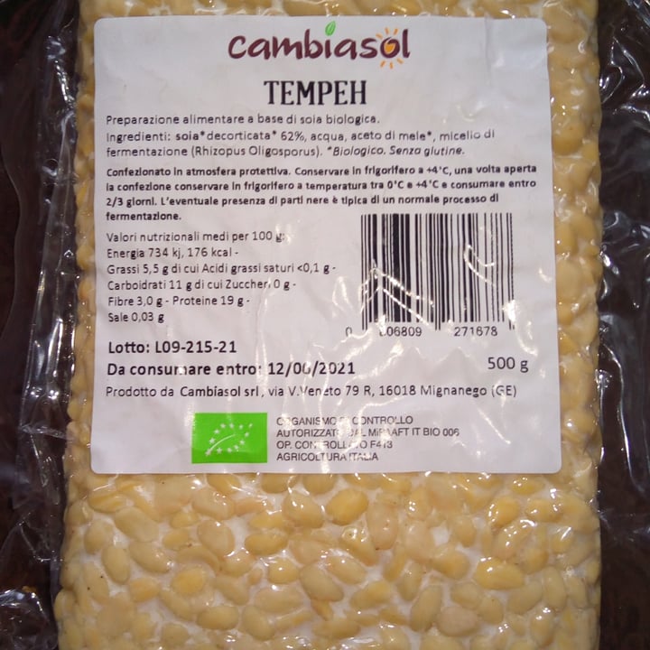 photo of Cambiasol Tempeh shared by @cristina75 on  01 May 2021 - review