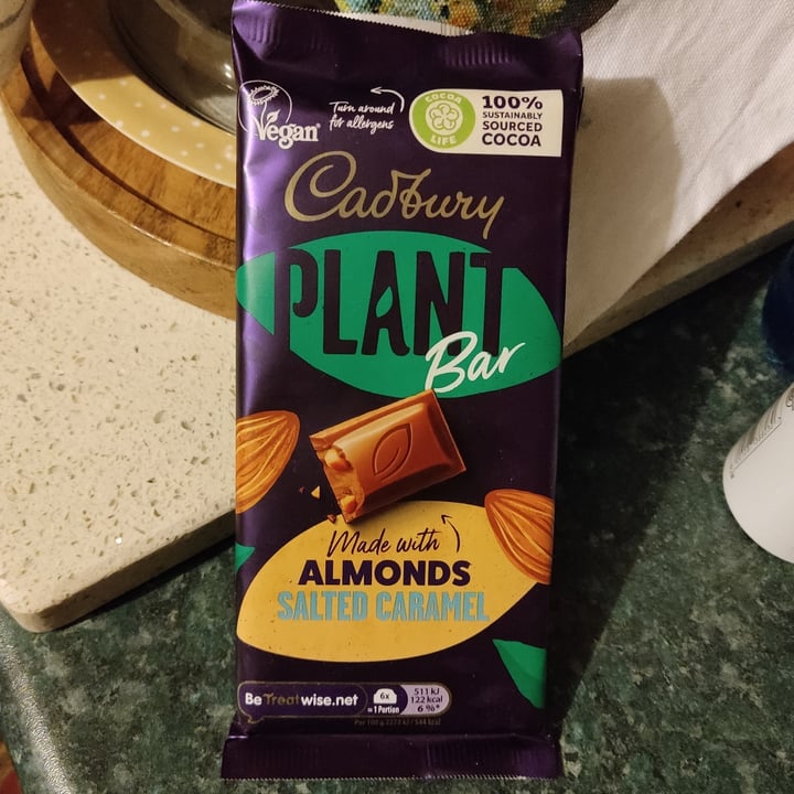 photo of Cadbury Plant Bar Salted Caramel made with Almonds shared by @space999sailor on  30 Oct 2022 - review