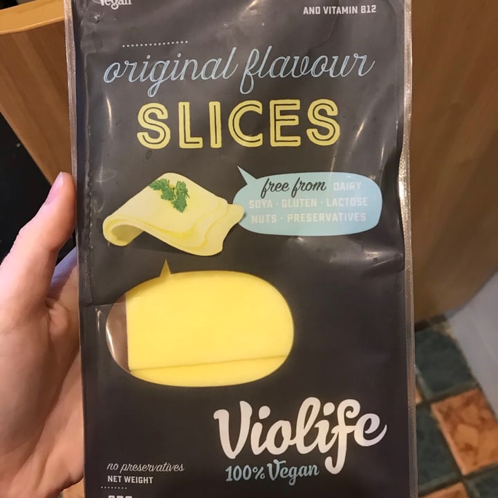 photo of Violife Original Flavor Cheese Slices shared by @clairebelej on  28 May 2020 - review