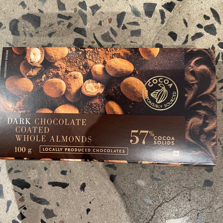 photo of Woolworths Food Dark Chocolate Coated Whole Almonds shared by @thehumblechickpea on  06 Aug 2021 - review