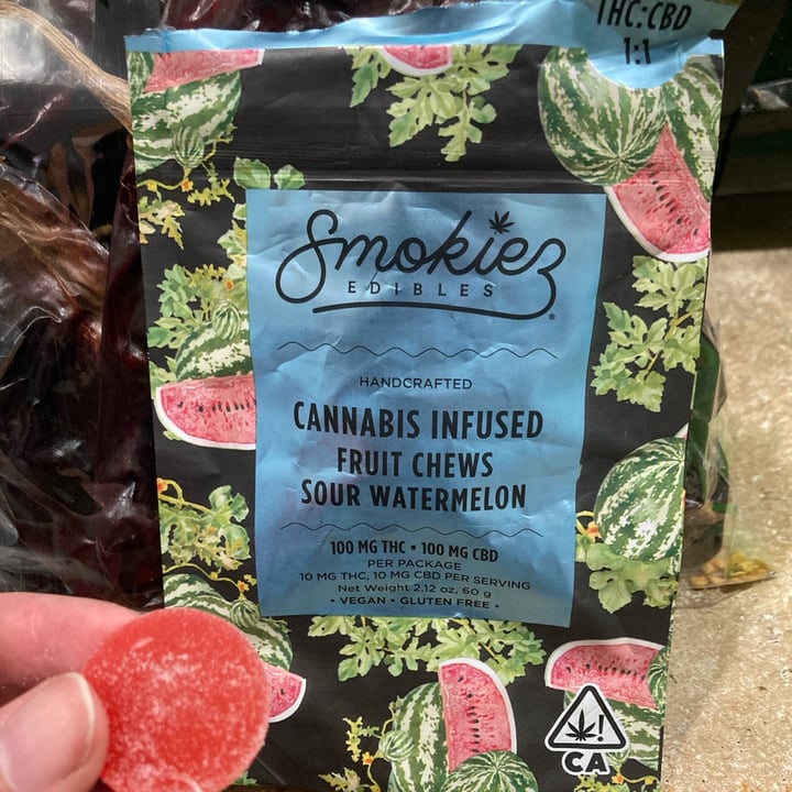 review photo of Smokiez Edibles Cannabis-Infused Watermelon Fruit Chews shared by @howaboutyes on 30 Apr 2022 - review