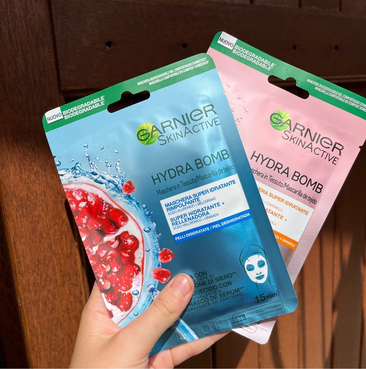 review photo of Garnier Hydra Bomb Maschera In Tessuto Super Idratante/Lenitiva shared by @yleniab on 29 Jun 2022 - review