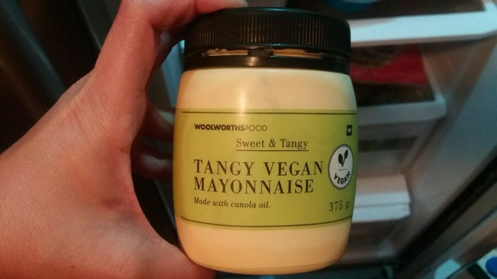 photo of Woolworths Food Woolworths Tangy Vegan Mayonaise shared by @talthegreenteacher on  04 Jan 2020 - review