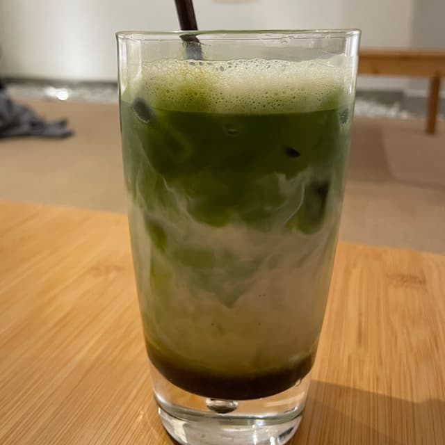 菜肴“Matcha Hojicha Latte”的照片