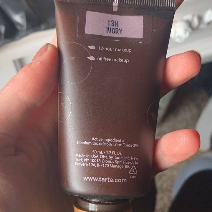 photo of Tarte Cosmetics Amazonian clay foundation shared by @tschouten on  09 Apr 2022 - review
