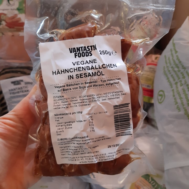 photo of Vantastic Foods Vegane Hähnchenbällchen in Sesamöl shared by @simse on  18 Apr 2021 - review