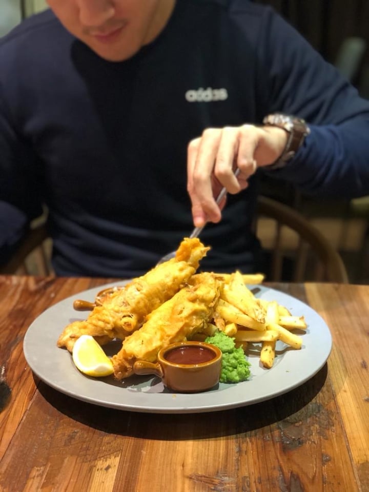 photo of POP Vegan Vegan Fish and Chips shared by @wongtonmee on  24 Mar 2020 - review