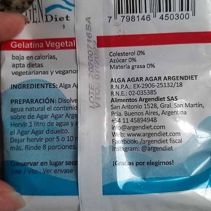 review photo of ArgenDiet Alga Agar Agar shared by @animalover00 on 26 Jan 2021 - review