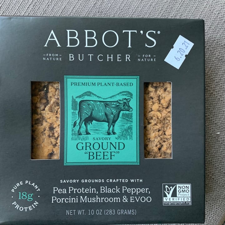 photo of Abbot's Butcher Ground “Beef” shared by @holisticherbivore on  20 May 2021 - review