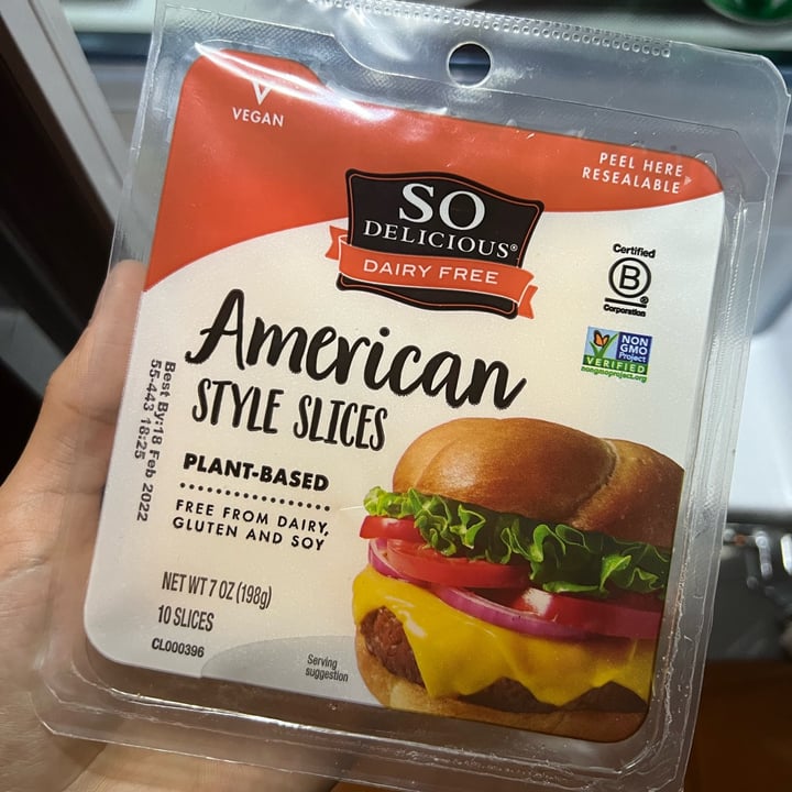 photo of So Delicious Dairy Free American Style Slices shared by @bluejavexx on  07 Dec 2021 - review