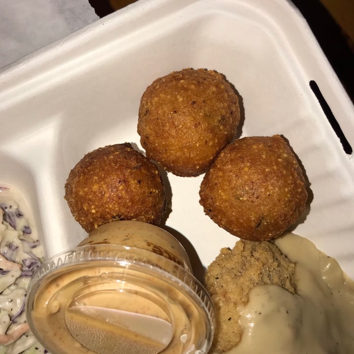 photo of Cornbread Cafe Hush Puppies With Cajun Remoulade shared by @curvycarbivore on  31 Aug 2020 - review