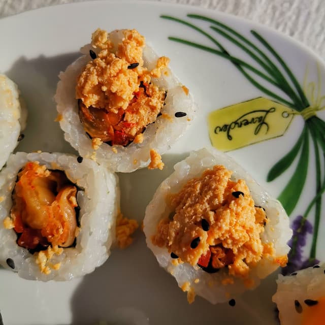 Photo of the dish “Kimchi crab roll 🦀”