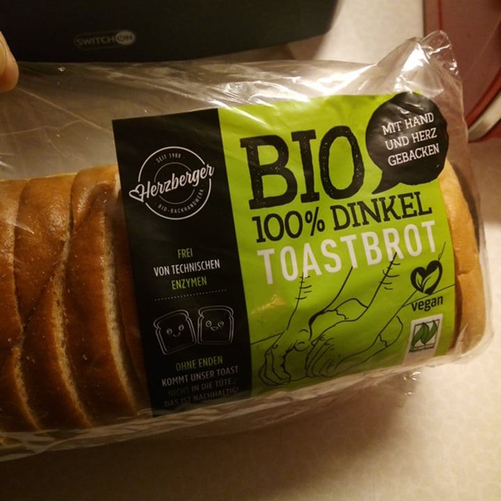 photo of Herzberger Bio 100% Dinkel Toastbrot shared by @gwenda on  02 Mar 2021 - review