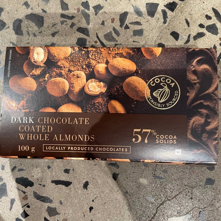 photo of Woolworths Food Dark Chocolate Coated Whole Almonds shared by @thehumblechickpea on  22 Aug 2021 - review