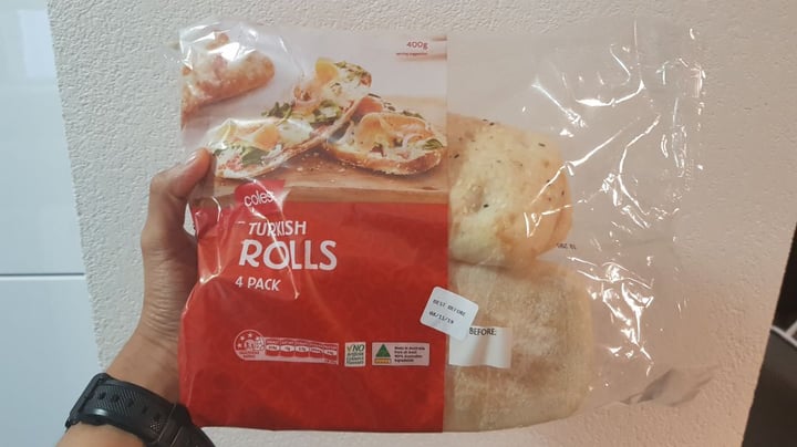 photo of Coles Turkish rolls shared by @dahuq95 on  04 Nov 2019 - review